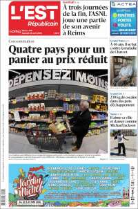 Portada de L'Est Republicain (France)