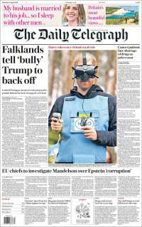 Portada de Daily Telegraph (Royaume-Uni)