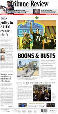 Portada de Tribune-Review (USA)