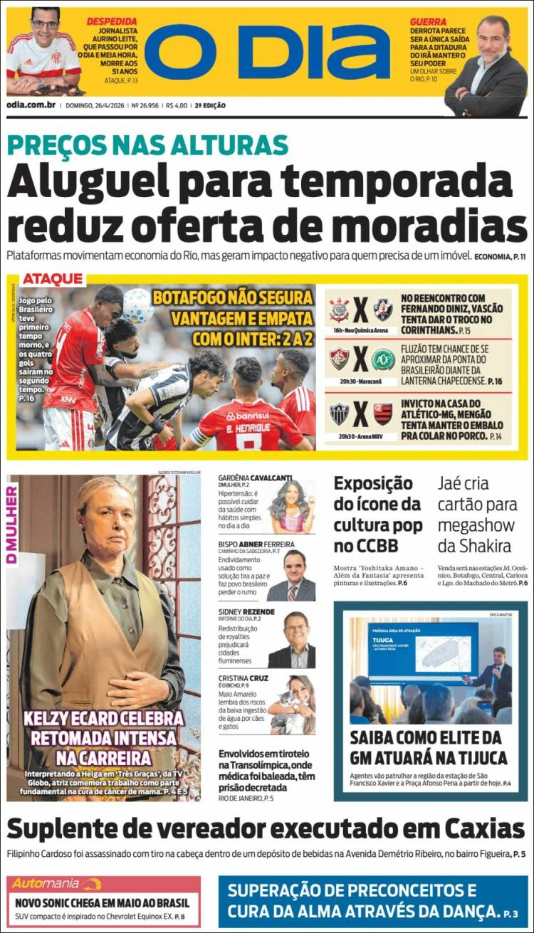 Portada de O Dia (Brasil)