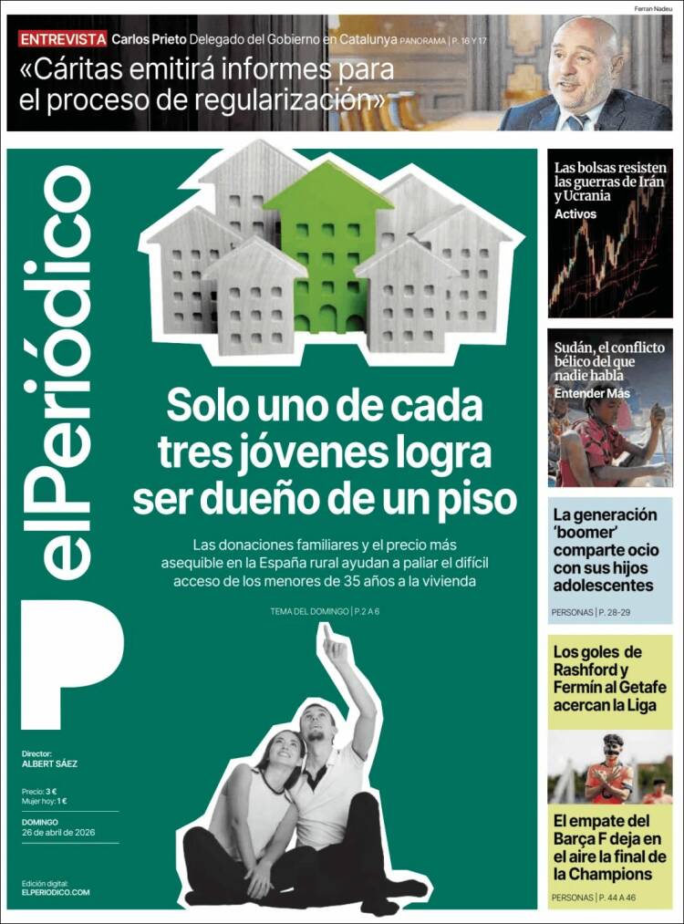 Portada de El Periódico (Espa&ntilde;a)