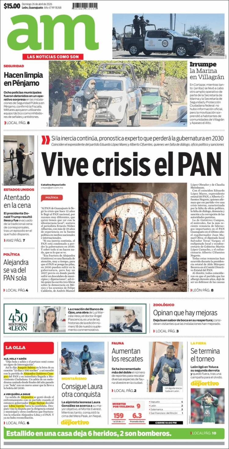 Portada de Al Día A.M. (M&eacute;xico)