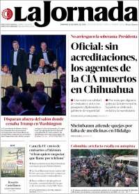 Portada de La Jornada (M&eacute;xico)