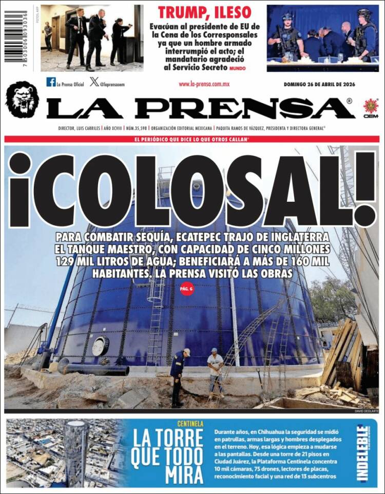 Portada de La Prensa (M&eacute;xico)