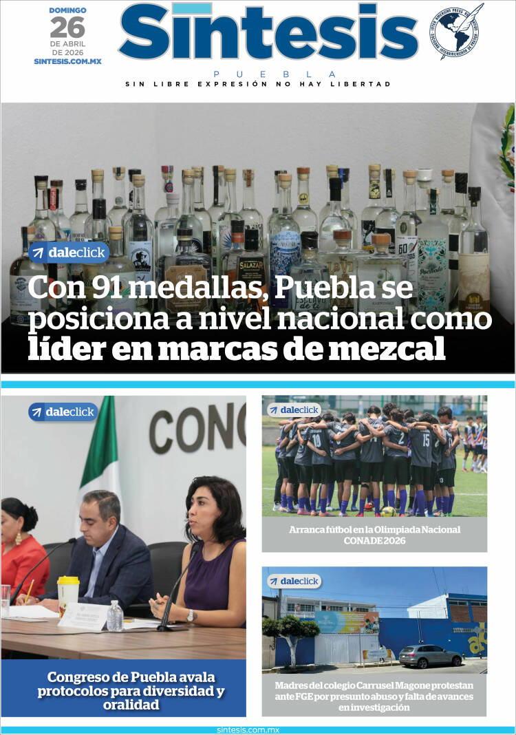 Portada de Síntesis - Puebla (M&eacute;xico)