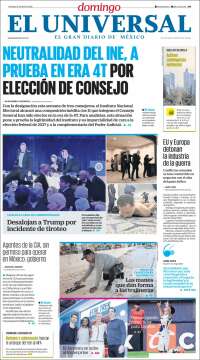 Portada de El Universal (M&eacute;xico)