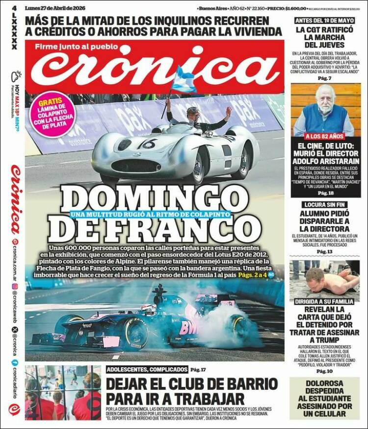 Portada de La Voz del Chaco (Argentina)