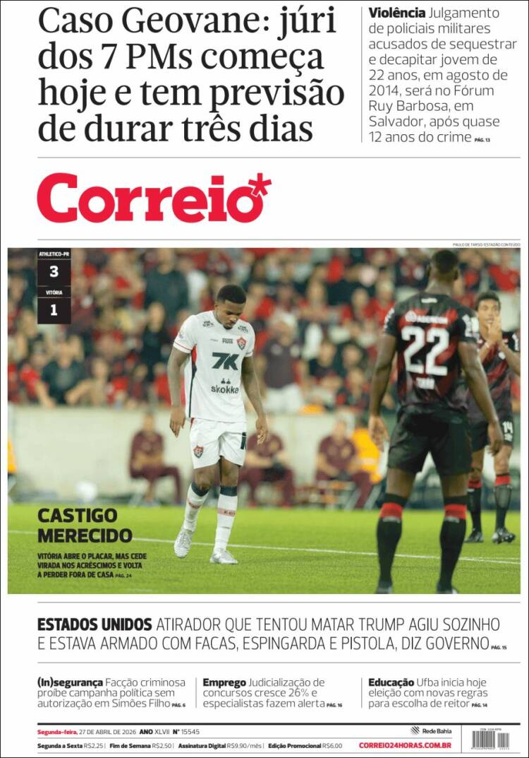 Portada de Correio* (Brasil)