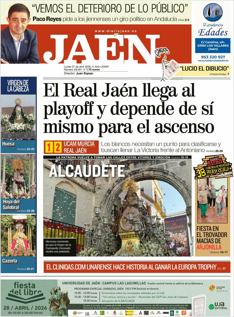 Portada de Diario Jaén (Espa&ntilde;a)