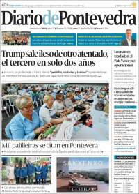 Portada de Diario de Pontevedra (Espa&ntilde;a)