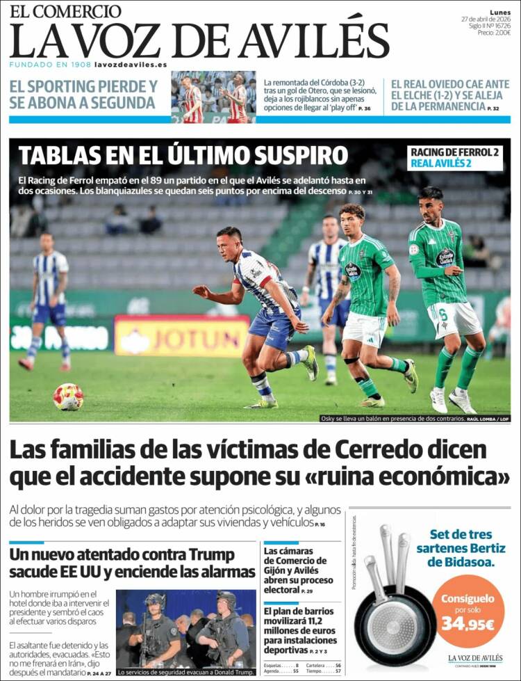 Portada de El Comercio - Avilés (Espa&ntilde;a)