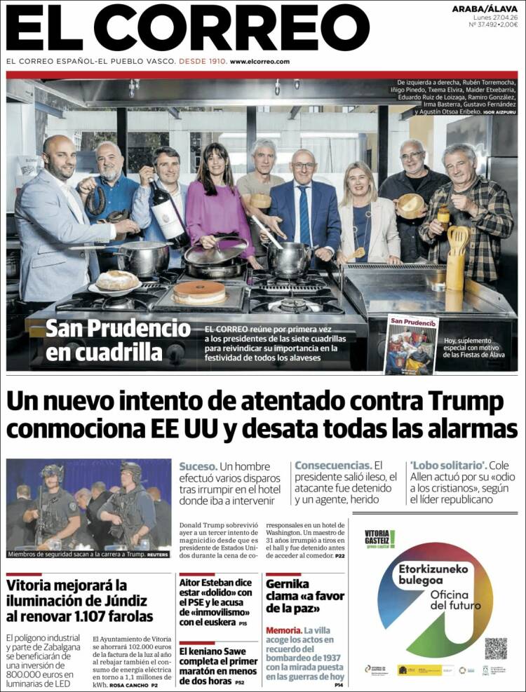 Portada de El Correo - Álava (Espa&ntilde;a)