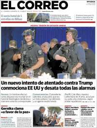 Portada de El Correo - Guipuzcoa (Espa&ntilde;a)