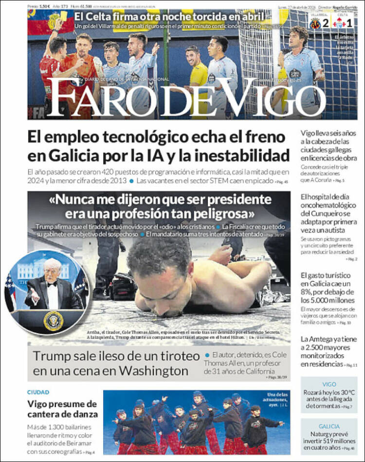 Portada de Faro de Vigo (Espa&ntilde;a)