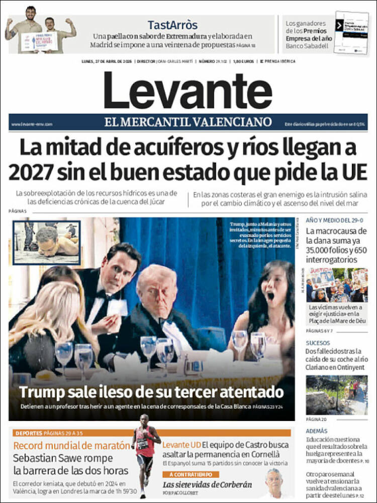 Portada de Levante (Espa&ntilde;a)