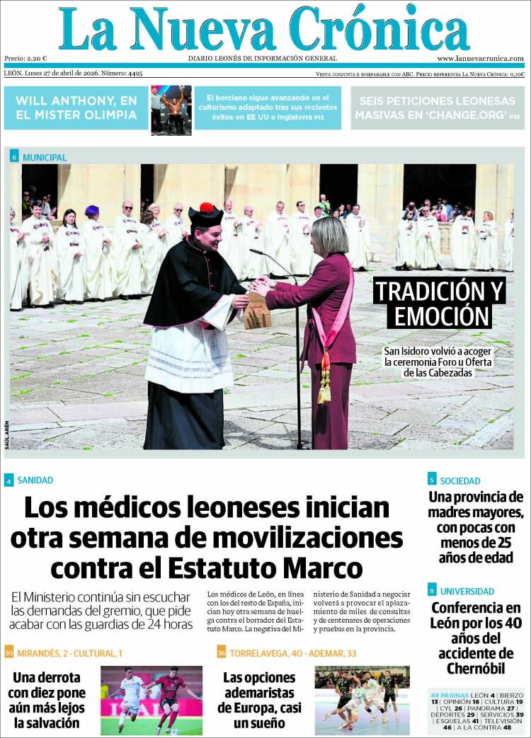 Portada de La Nueva Crónica (Espa&ntilde;a)