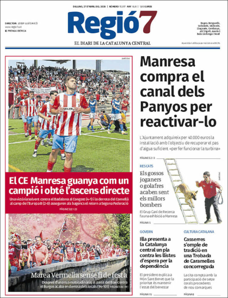 Portada de Regio7 (Espa&ntilde;a)