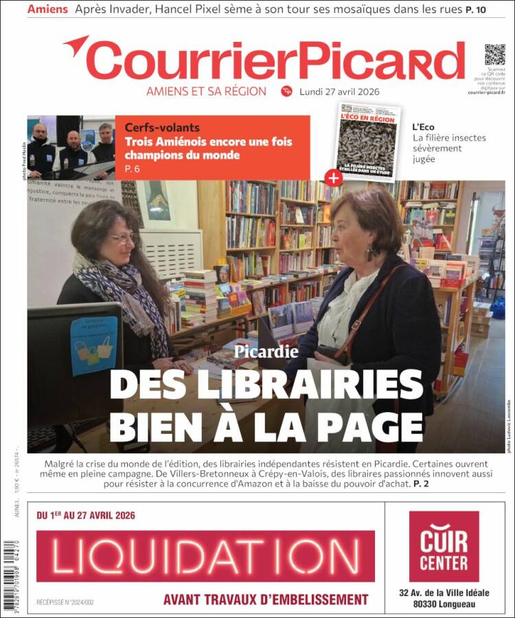 Portada de Courrier Picard (Francia)