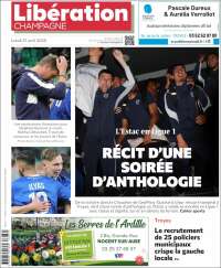 Portada de Libération Champagne (Francia)