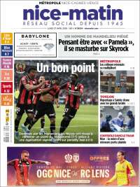 Portada de Nice-Matin (Francia)
