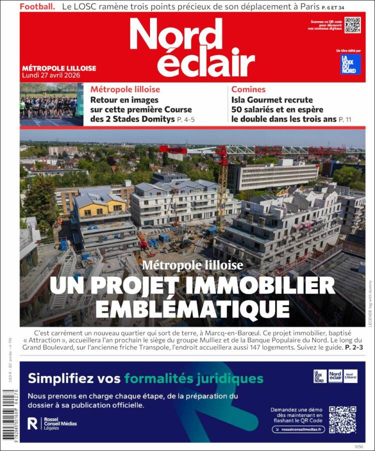 Portada de Nord Éclair (Francia)