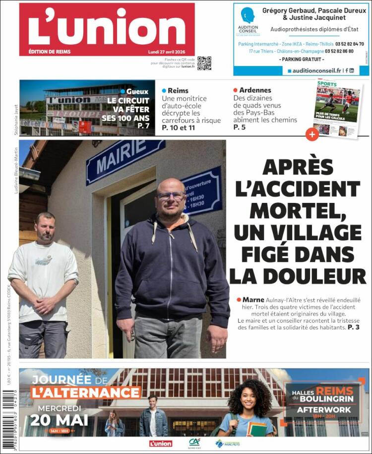 Portada de L'Union (Francia)