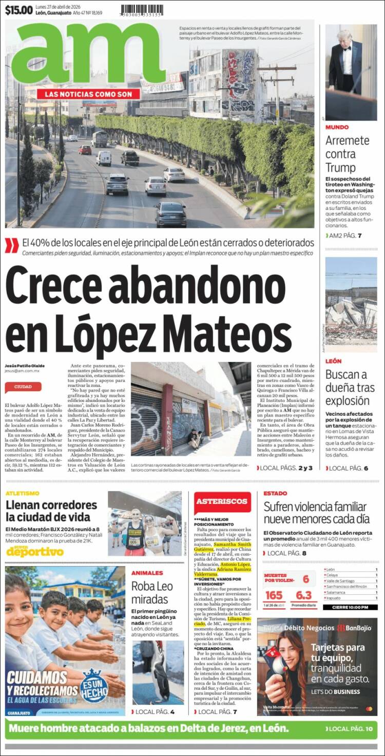 Portada de Al Día A.M. (M&eacute;xico)
