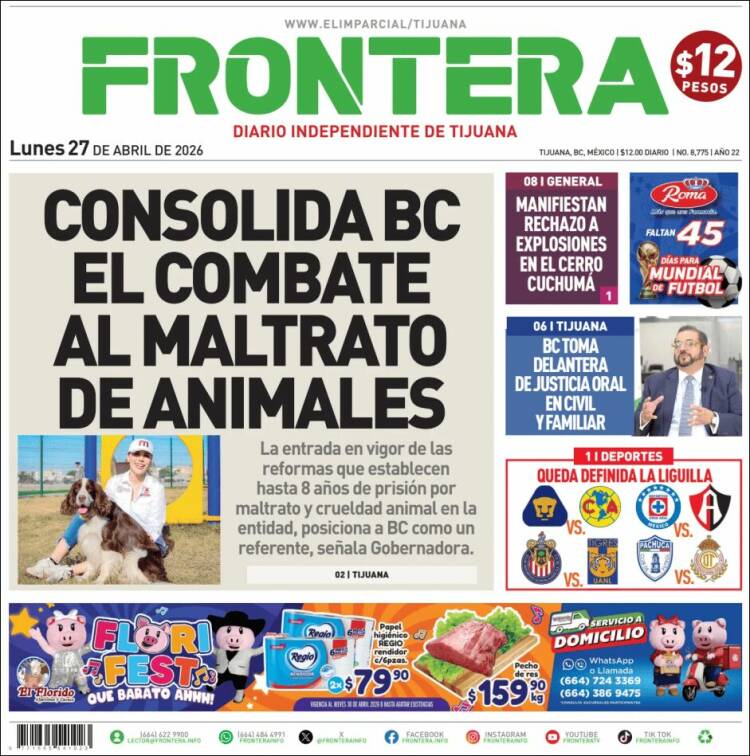 Portada de Frontera (M&eacute;xico)