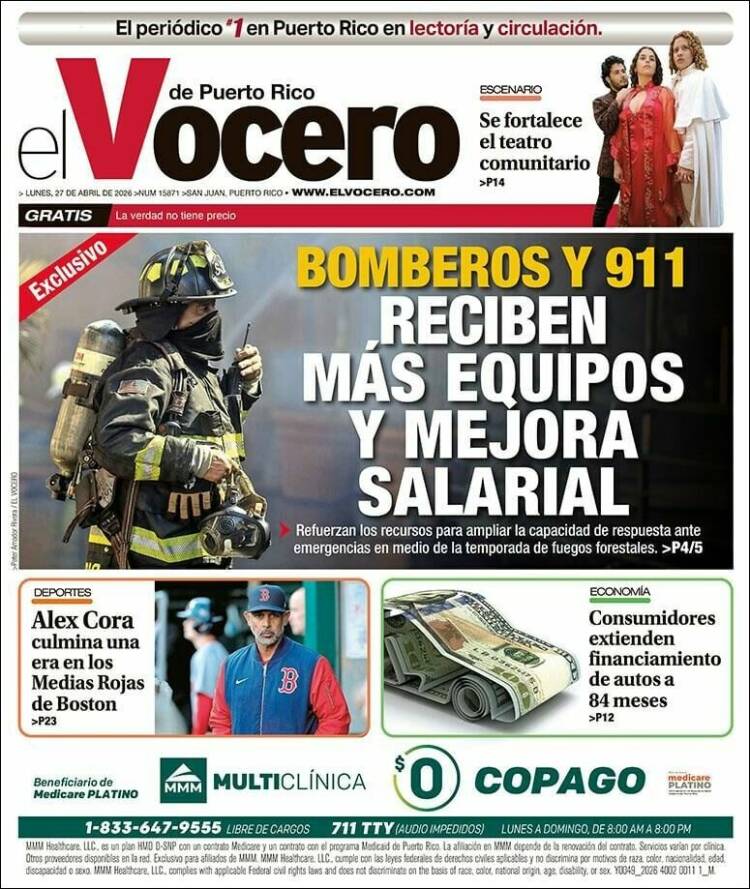 Portada de Vocero (Puerto Rico)