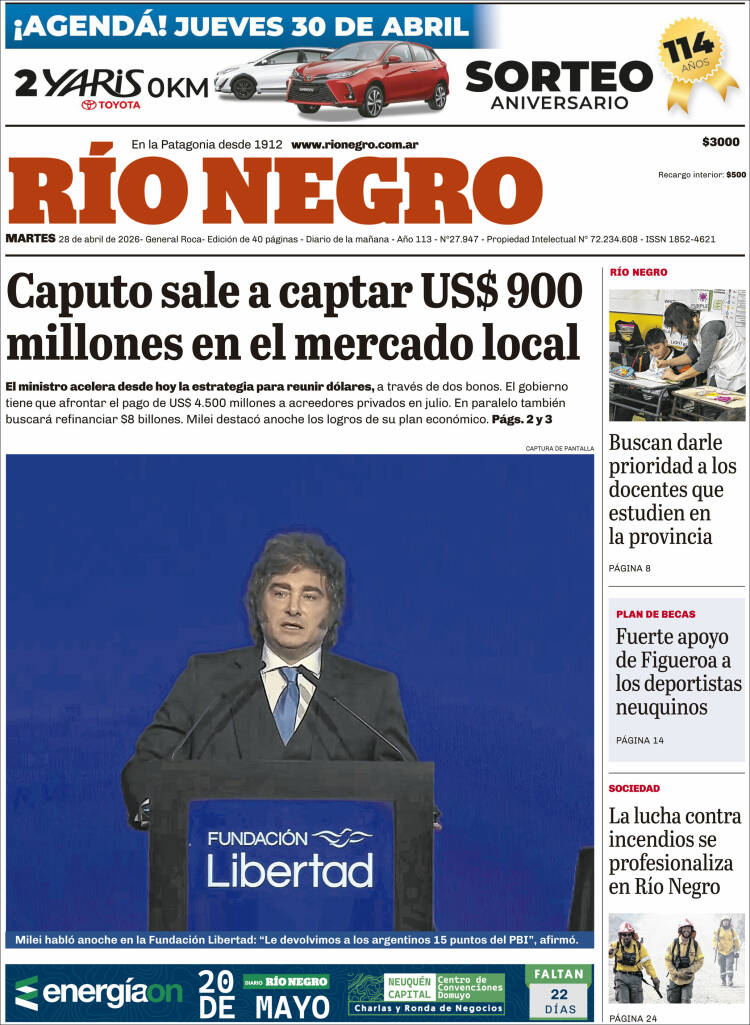 Portada de Rio Negro (Argentina)