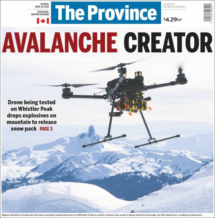 Portada de The Province (Canad&aacute;)