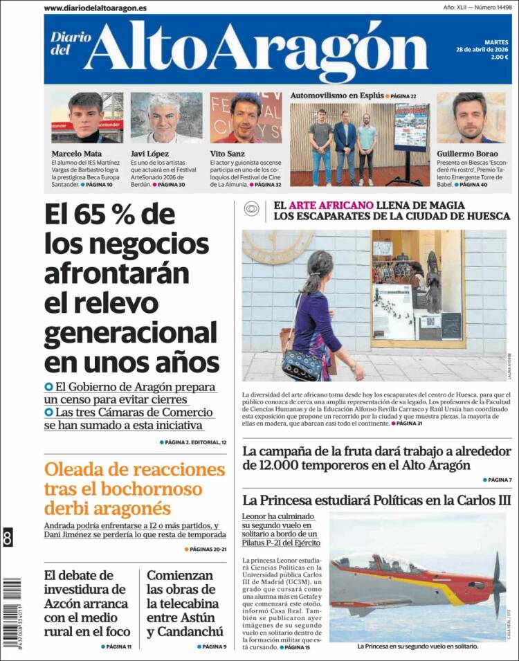 Portada de Diario del AltoAragón (Espa&ntilde;a)