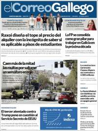 Portada de El Correo Gallego (Espa&ntilde;a)