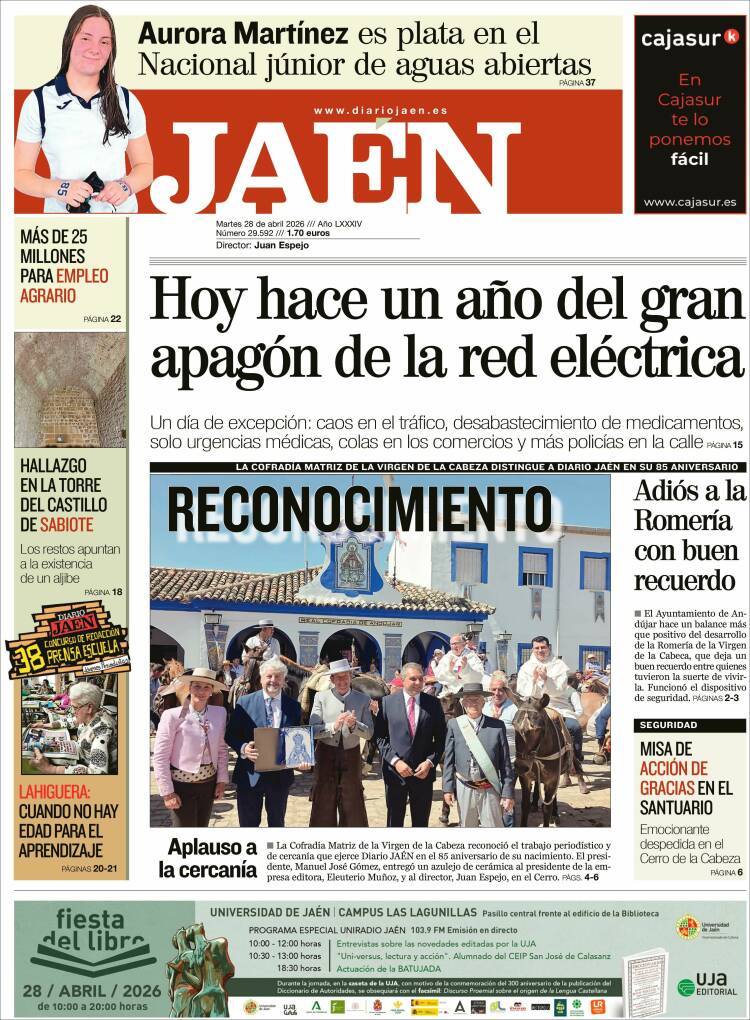 Portada de Diario Jaén (Espa&ntilde;a)