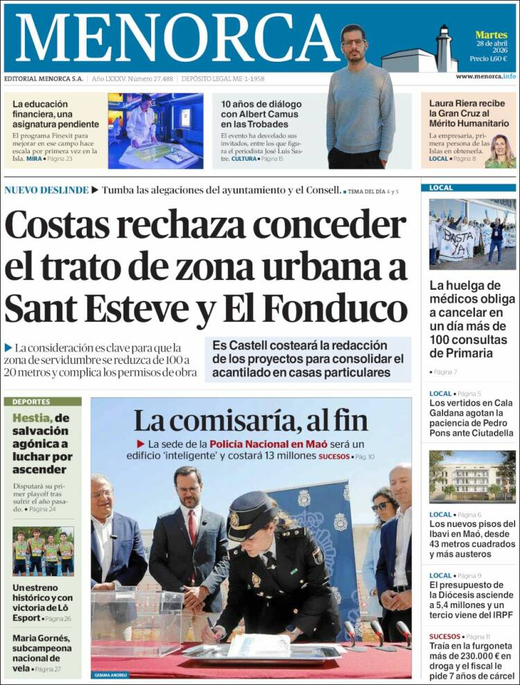 Portada de Menorca - Diario Insular (Espa&ntilde;a)