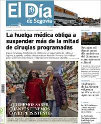 Portada de El Día de Segovia (Espa&ntilde;a)