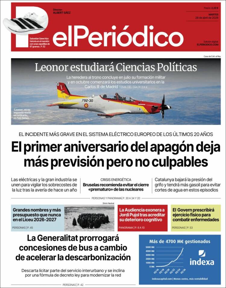 Portada de El Periódico (Espa&ntilde;a)