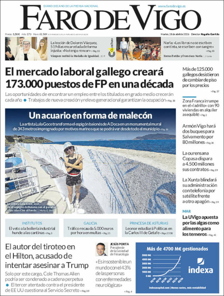 Portada de Faro de Vigo (Espa&ntilde;a)
