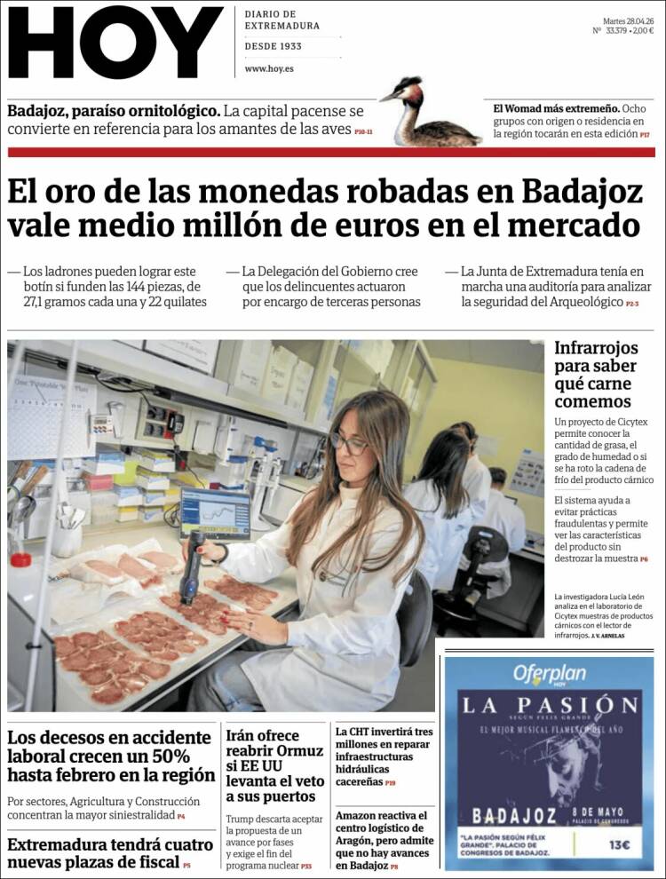 Portada de Hoy - Caceres (Espa&ntilde;a)