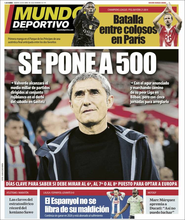 Portada de Mundo Deportivo Bizkaia (Espa&ntilde;a)