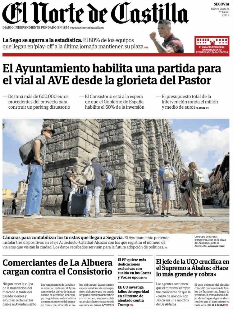 Portada de Norte de Castilla - Segovia (Espa&ntilde;a)