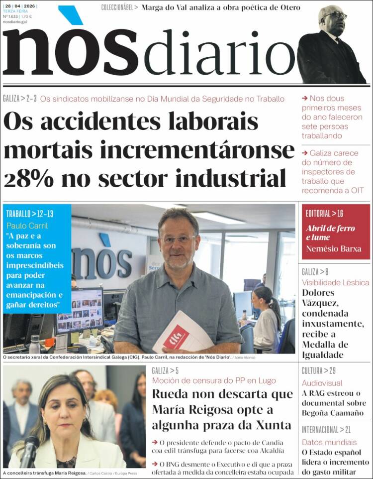 Portada de Nòs Diario (Espa&ntilde;a)