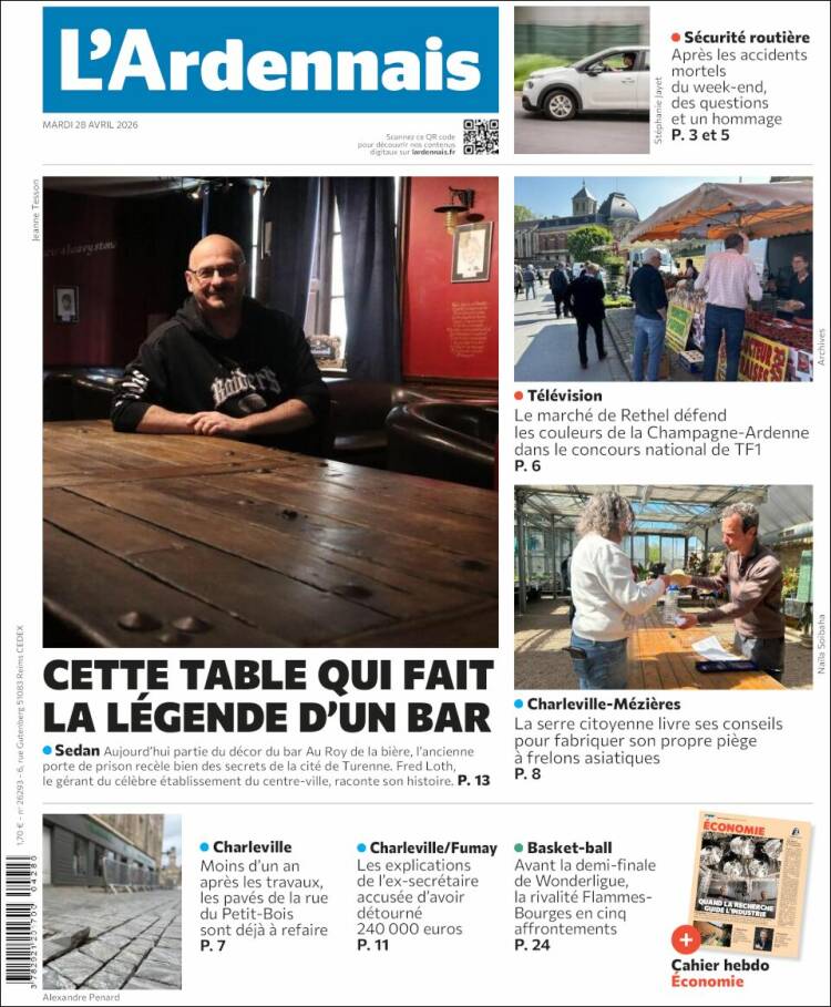 Portada de L'Ardenais (Francia)