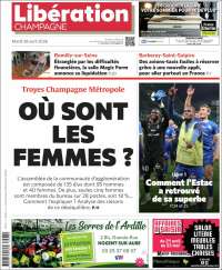 Portada de Libération Champagne (Francia)
