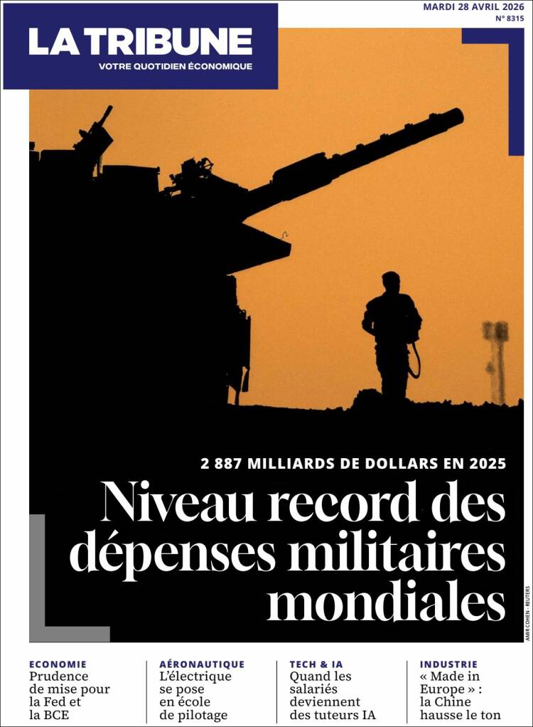 Portada de La Tribune (Francia)