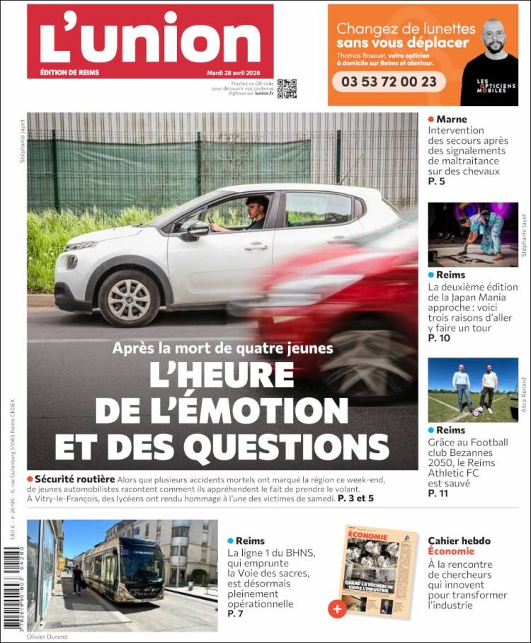 Portada de L'Union (Francia)