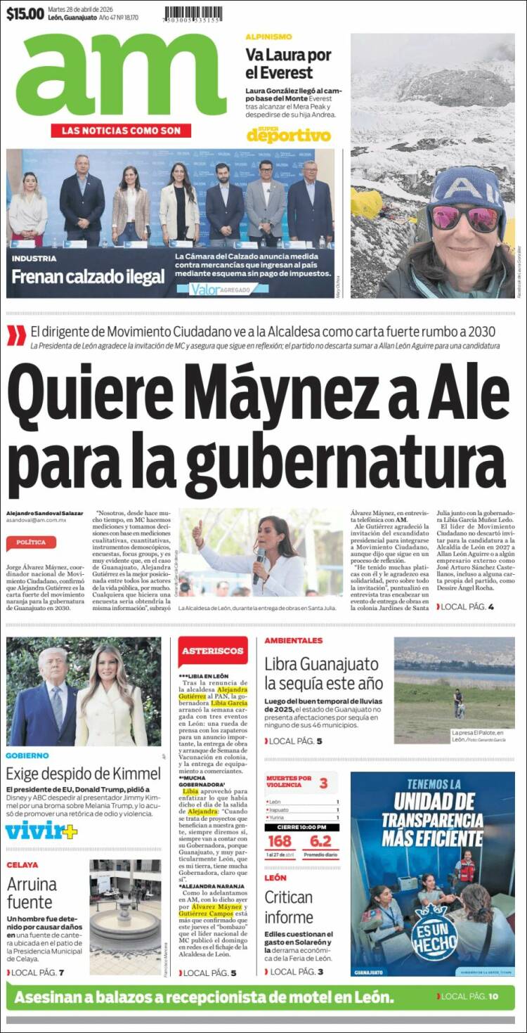 Portada de Al Día A.M. (M&eacute;xico)