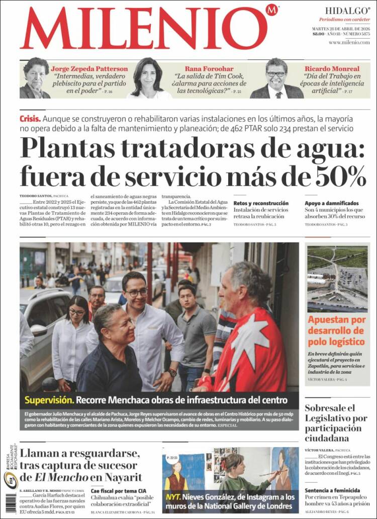 Portada de Milenio de Hidalgo (M&eacute;xico)