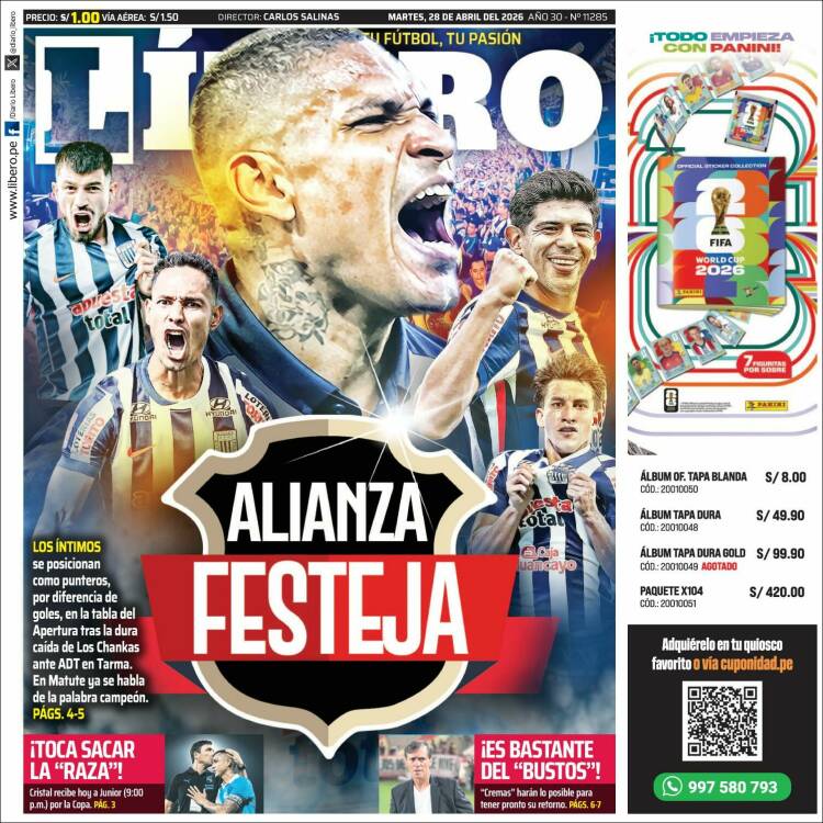 Portada de Líbero (Per&uacute;)