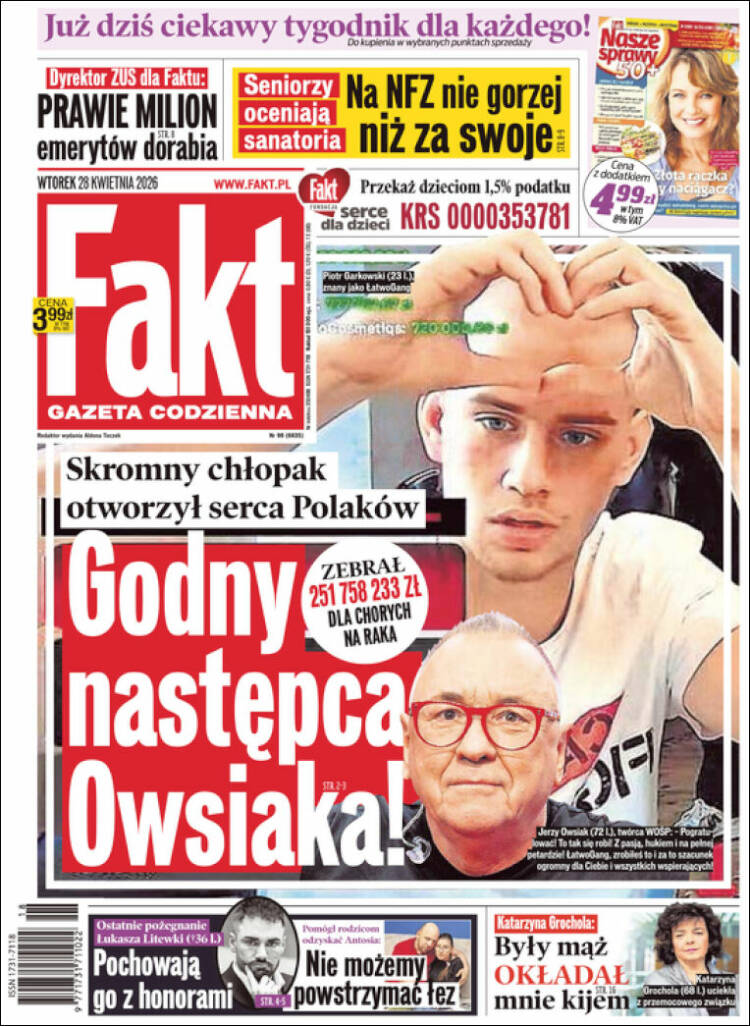 Portada de Fakt (Polonia)